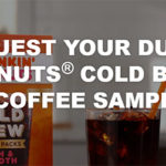 FREE Dunkin Donut Cold Brew Coffee Sample Pack