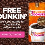 FREE Dunkin' Coffee Sample